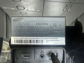 Б/в Монітор Samsung s24d390hl 01-201132037