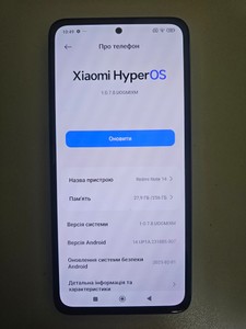 Б/в Мобільний телефон Xiaomi redmi note 14 8/256gb 01-201135866