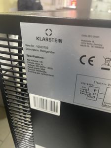 Б/в Холодильник Klarstein secret cool 10033702 01-200633233