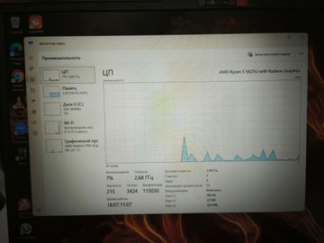 Б/в Ноутбук Lenovo 15/ryzen 5 5625u ddr4/16gb ddr4/hdd *відсутній/ssd 1000 gb/*інтегрована 01-200878461