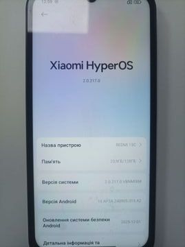 Б/у Мобільний телефон Xiaomi redmi 15c 4g 6/128gb 01-200890566