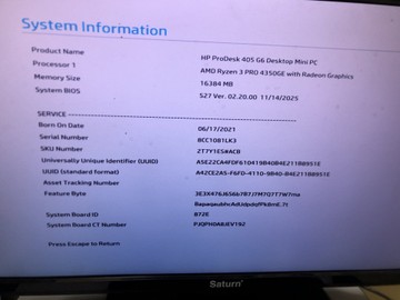 Б/в Системний блок Пк rysen 3 pro 4350ge/ram 16 gb/hdd відсутній+відсутній/ssd 256 gb/інтегрована 01-200930942