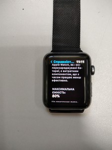 Б/в Смарт-годинник Apple watch series 3 gps 42mm aluminium case a1859 01-200933415
