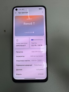 Б/в Мобільний телефон Oppo reno8 t 8/128gb 01-201086795