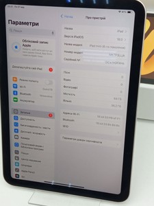 Б/в Планшет Apple ipad mini 6 wi-fi 64gb 01-201108722