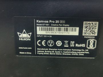 01-200764552: Huion kamvas pro 20 gt1901