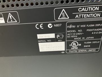 01-200782654: Fujitsu p50xta40rs