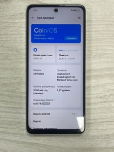 01-200800276: Oppo a3 4g 6/128gb