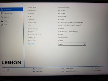 Б/в Ноутбук Lenovo 16/core i7-14700hx ddr5/8gb ddr5/hdd *відсутній/ssd 1000 gb/geforce rtx4070 8gb 01-200758960