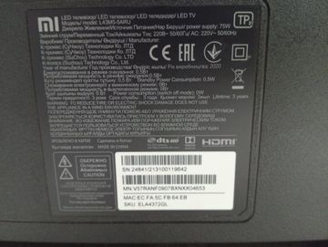 Б/у Телевизор Xiaomi mi led tv 4s 43" l43m5-5aru 01-200892365