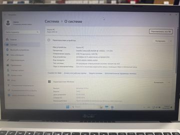 Б/у Ноутбук Acer 15/celeron n4500 ddr4/4gb ddr4/hdd *відсутній/ssd 128 gb/*інтегрована 01-200908556
