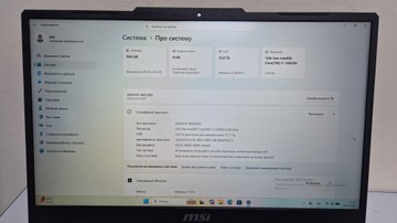 Б/в Ноутбук Msi 15/core i7-13620h ddr5/16gb ddr5/hdd *відсутній/ssd 500 gb/geforce rtx4060 8gb 01-200962893