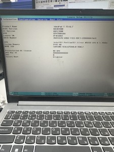 Б/в Ноутбук Lenovo 15/pentium n5030 siver ddr4/8gb ddr4/ssd 256 gb/*інтегрована 01-200977150