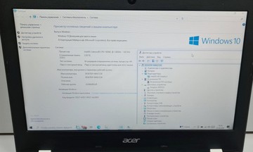 Б/у Ноутбук Acer 11/celeron n3060 ddr3/2gb ddr3/hdd 30 gb/ssd *відсутній/*інтегрована 01-201082398