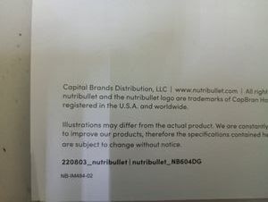 01-200736736: Nutribullet nb603dg