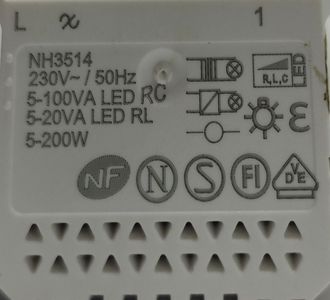 Б/у Поворотный светорегулятор Schneider Electric nu351418 01-200850996