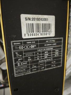 Б/в Зварювальний апарат Compass iwm-250 01-200878425