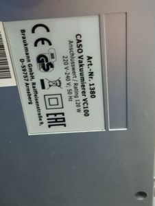 Б/в Вакуумний пакувальник Caso vc 100 01-200893887