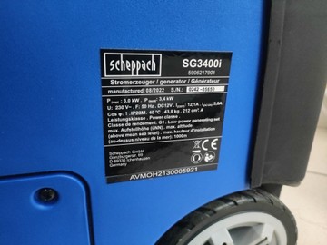 Б/у Генератор Scheppach sg 3400i 01-200976793