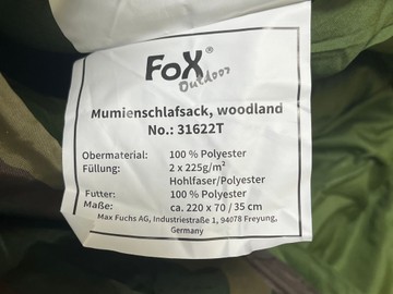 Б/у Спальный мешок Fox Outdoor 31622t 01-201028410