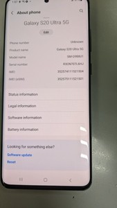 Б/в Мобільний телефон Samsung galaxy s20 ultra 5g sm-g988b 12/128gb 01-201041831