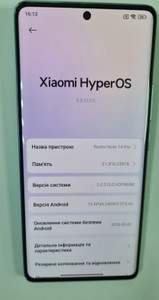 Б/в Мобільний телефон Xiaomi redmi note 14 pro 5g 12/256gb 01-201082411