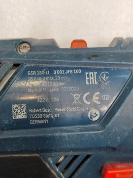 Б/в Шурупокрут Bosch gsr 180 li 01-200802236