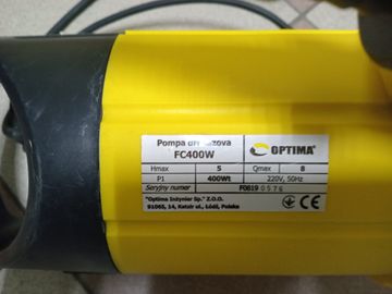 Б/в Занурювальний дренажний насос Optima fc400w 0.4 квт 01-200808437