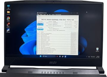 Б/в Ноутбук Msi 15/ryzen 7 7735hs ddr5/16gb ddr5/hdd *відсутній/ssd 1000 gb/geforce rtx4060 8gb 01-200794841
