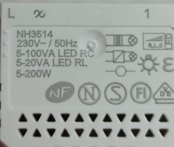 Б/у Поворотный светорегулятор Schneider Electric nu351418 01-200850996