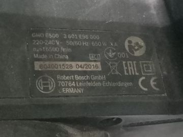Б/в Електрорубанок Bosch gho 6500 01-200861020