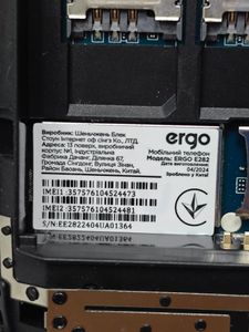 Б/у Мобильный телефон Ergo e282 01-200875052