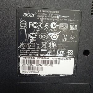 Б/в Ноутбук Acer 15/core i3 2328m ddr3/4gb ddr3/hdd 500 gb/ssd *відсутній/*інтегрована 01-200905526