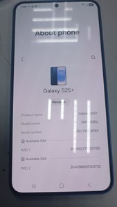 Б/в Мобільний телефон Samsung galaxy s25+ 12/256gb 01-200954819