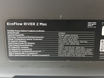 Б/в Зарядна станція Ecoflow river 2 max 01-200975378