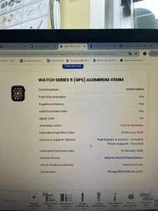 Б/в Смарт-годинник Apple watch series 9 gps 45mm aluminum case 01-201077637