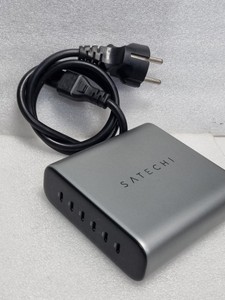 Б/в Мережевий зарядний пристрій Satechi 200w usb-c 6-port pd gan 01-201086579