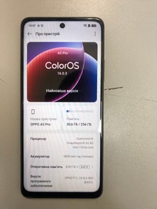 Б/в Мобільний телефон Oppo a5 pro 4g 8/256gb 01-201088676