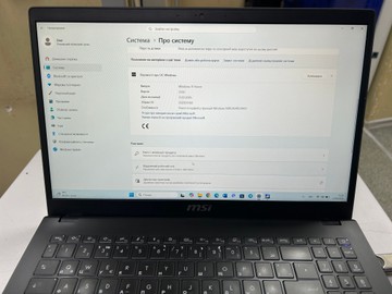 Б/в Ноутбук Msi 15/ryzen 5 7530u ddr4/16gb ddr4/hdd *відсутній/ssd 512 gb/*інтегрована 01-201107551