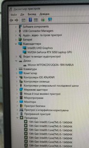 Б/в Ноутбук Lenovo 15/core i5-13450hx ddr5/16gb ddr5/hdd *відсутній/ssd 512 gb/geforce rtx 5050 8gb 01-201131283