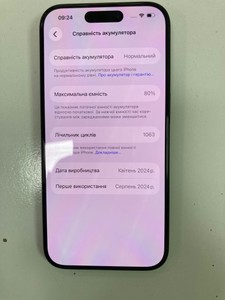 Б/у Мобільний телефон Apple iphone 15 pro 256gb 01-201172003