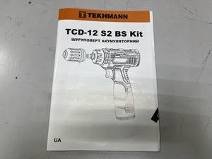 Б/в Шурупокрут Tekhmann tcd-12 s2 bs kit 01-200819638