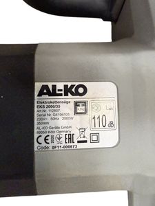 Б/у Пила цепная Al-Ko eks 2000/35 01-200815521