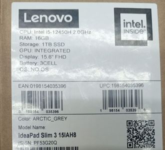 Б/у Ноутбук Lenovo ideapad slim 3 15iah8 i5-12450h/16gb/ssd1000gb 01-200850736