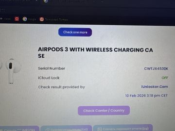 Б/в Навушники Apple airpods 3rd generation 01-200892400