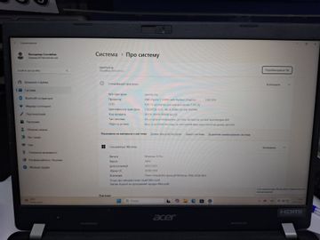 Б/в Ноутбук Acer 15/ryzen 3 5300u ddr4/8gb ddr4/hdd *відсутній/ssd 256 gb/*інтегрована 01-200909954