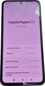 Б/в Мобільний телефон Xiaomi redmi note 14 5g 6/128gb 01-200919480