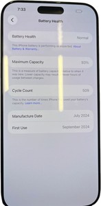 Б/в Мобільний телефон Apple iphone 16 pro max 256gb esim 01-200870967