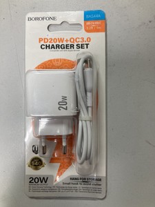 Б/в Мережевий зарядний пристрій Borofone bas44a + type c 01-200950315