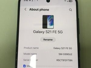 Б/у Мобільний телефон Samsung galaxy s21 fe 5g 6/128gb 01-200986678